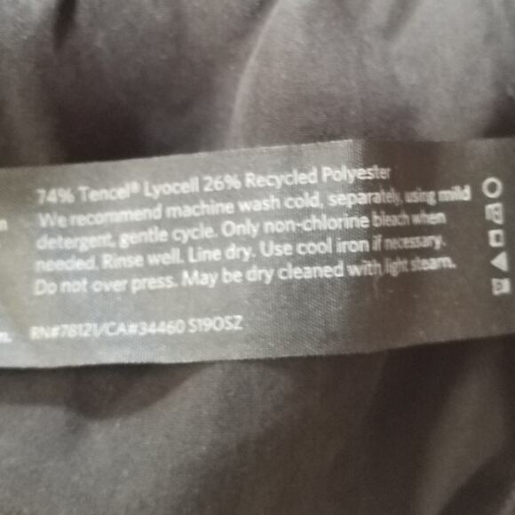 Eileen Fisher Womens Size Medium Elastic Waist Dress Pants Pockets Black Pull On - Picture 7 of 7